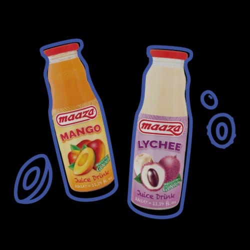 Maaza Mango or Lychee.