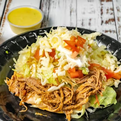 Flat Meat Tostada.