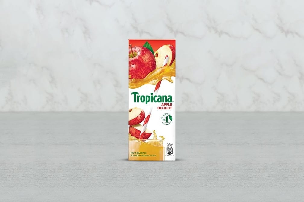 Apple Tropicana Juice.