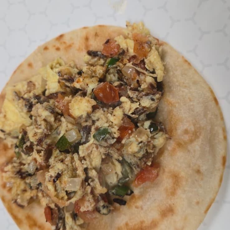 Taco Machacado A La Mexicana.