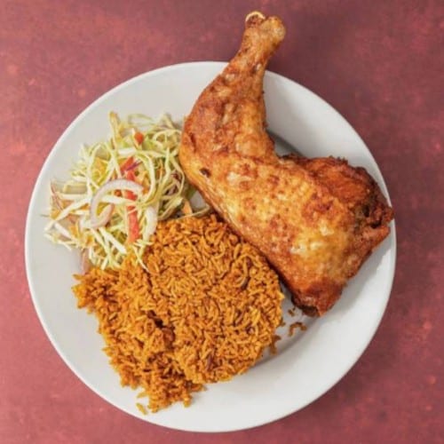 Jollof & Fried Chicken.
