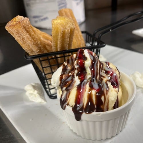 Churros & Ice Cream.
