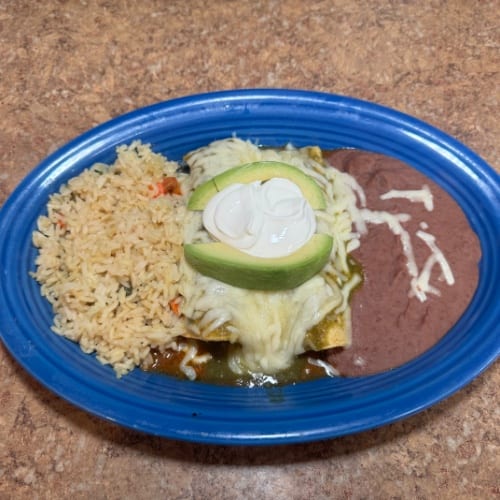Enchiladas Verdes.