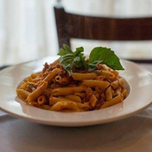 Penne Bolognese Pasta.