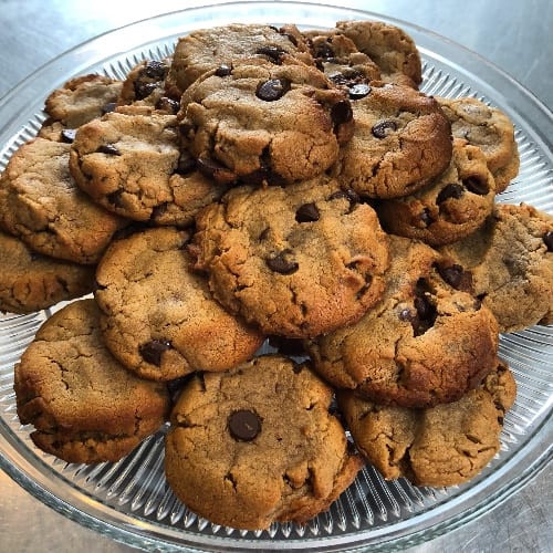 GF P.B. Chocolate Chip Cookies.