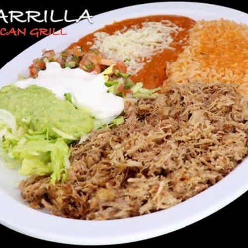 Carnitas Plate.