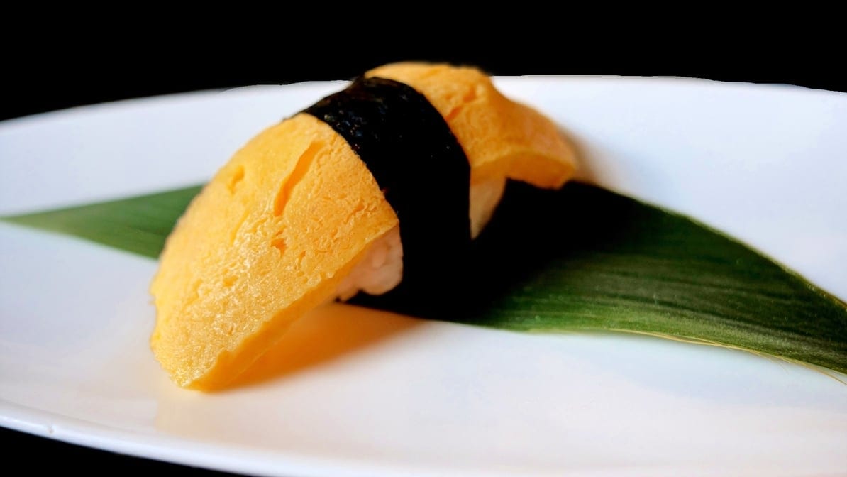 Sweet Egg Tamago Sushi.