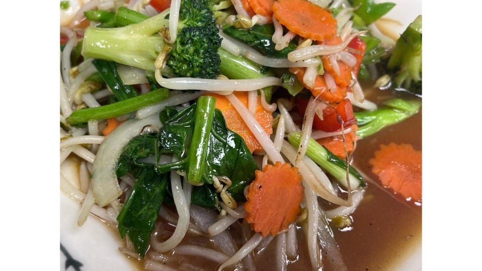 Stir Fried Mixed Vegetables with your choice of Protein.