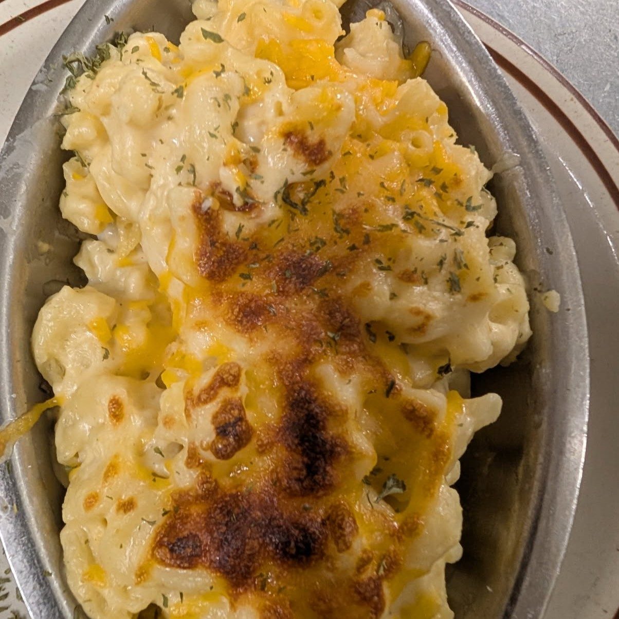 Macaroni and Cheese with Small Tossed Salad.