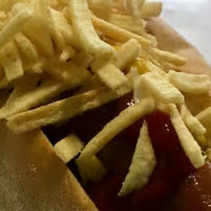 Hot dog "cachorro quente" sandwich.