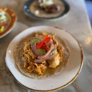 Tacos de Tinga De Pollo