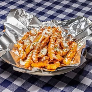 Honey Garlic Fries with Parmesan