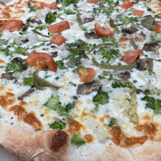 White Vegetable Pizza