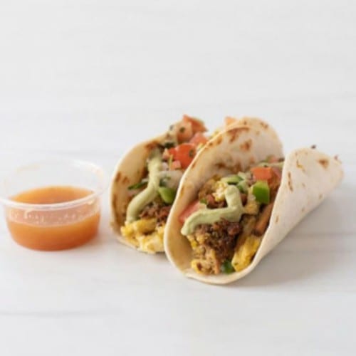 Papi's Breakfast Brisket Taco.