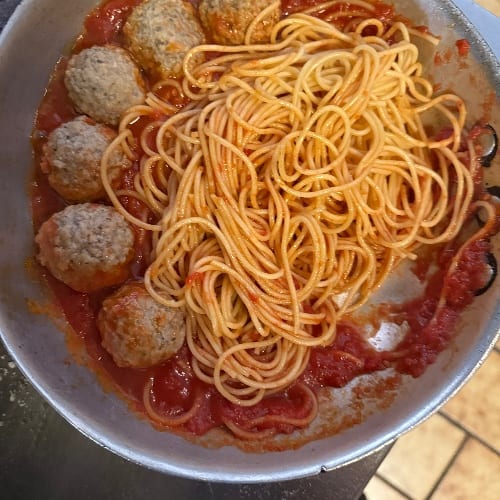 Spaghetti with Meatballs - Dinner.