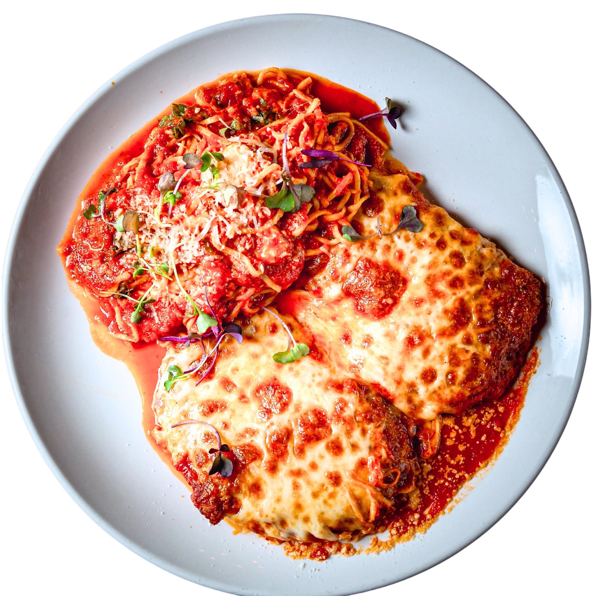 Eggplant Parmigiana.