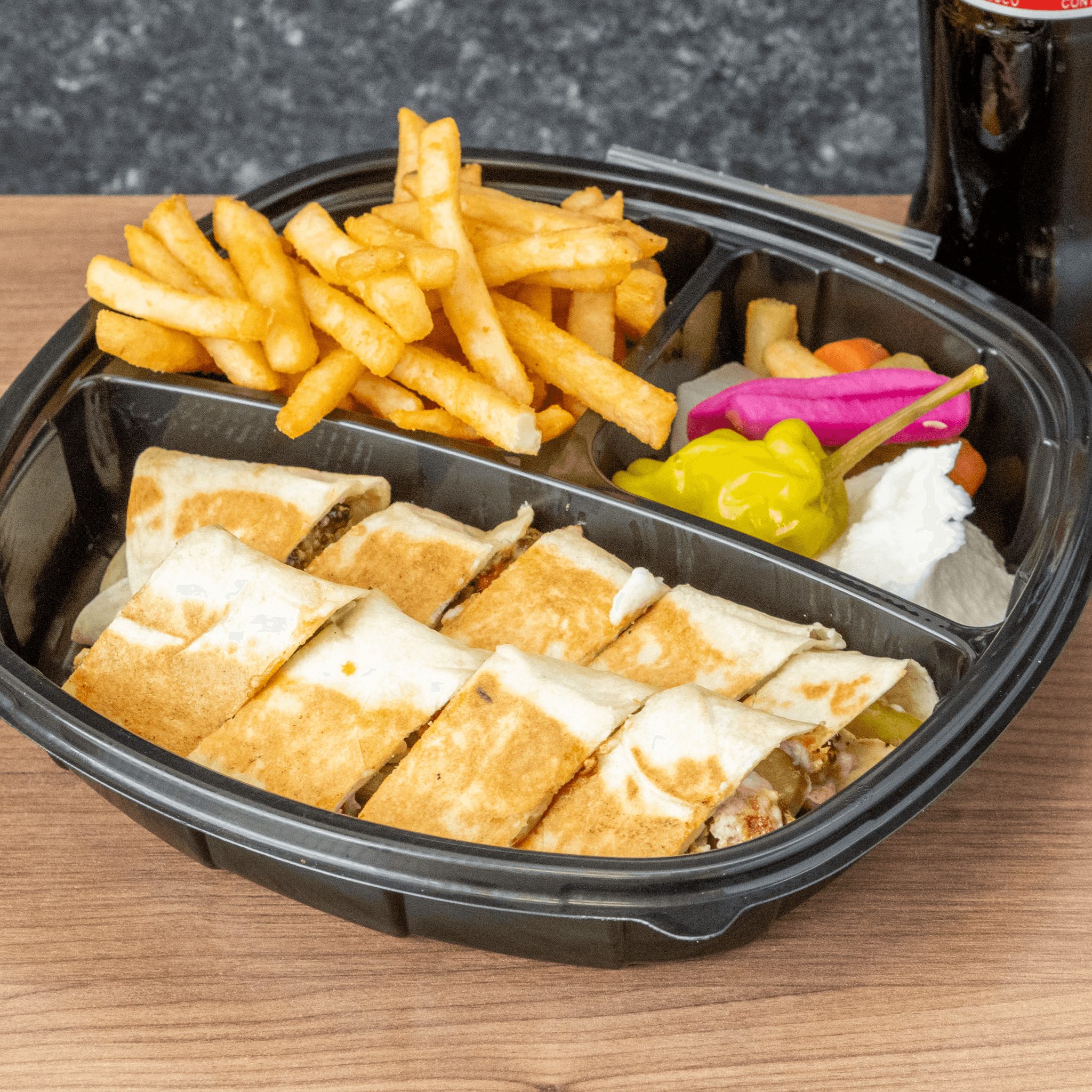 Chicken Shawarma with Saj Bread Combo.