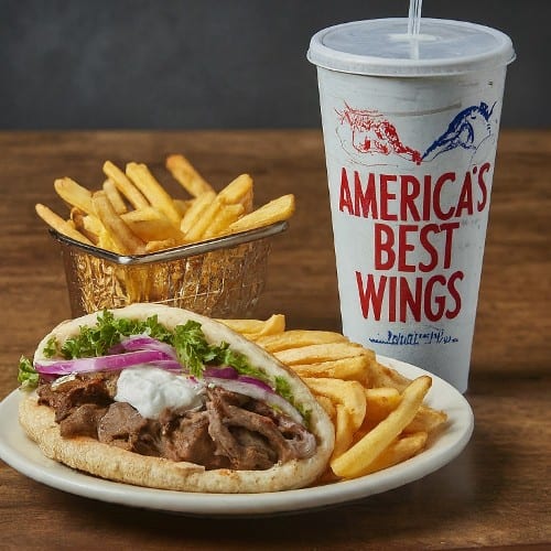 7" Meat Gyro Combo.