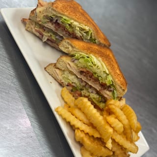 Lunch - Turkey Club & French Fries