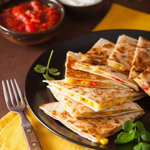 Ham & Cheese Quesadilla.
