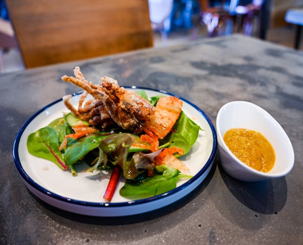Softshell Crab Salad.