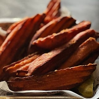 Basket of Sweet Potato Wedges