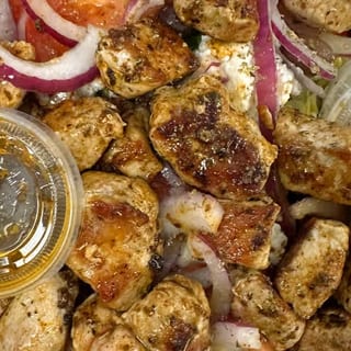 Pork Souvlaki Salad