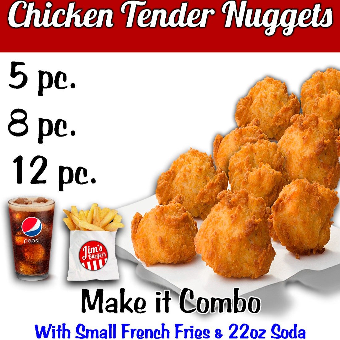 5 Pc. Chicken Nuggets.