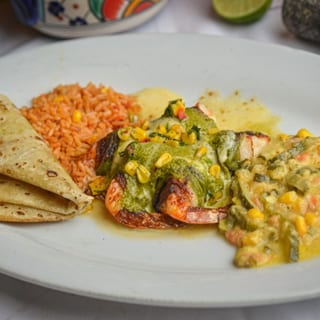 Manchego Shrimp Plate