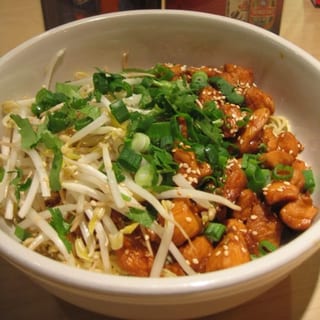 Egg Noodles with Sauteed Chicken Bowl