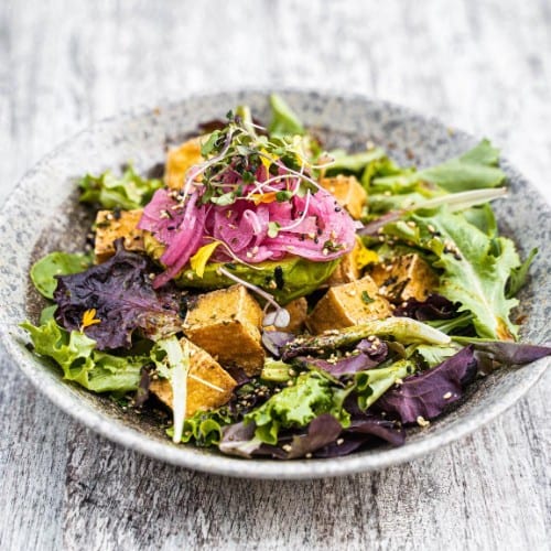 Sesame Crispy Tofu Salad.