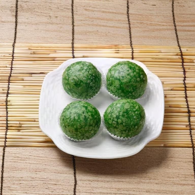Fried Rice Dumpling Green Tea Flavored / 綠茶擂沙湯圓.