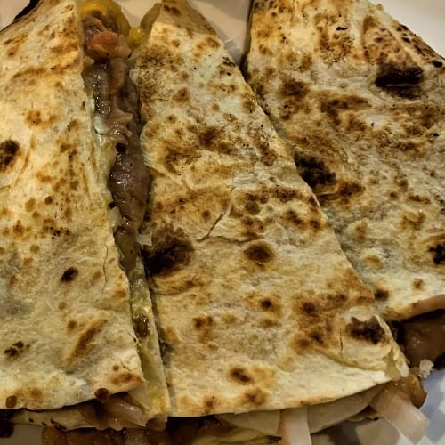 KIDS STEAK QUESADILLA MEAL.