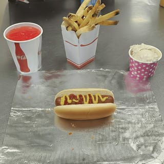 Kids Hot Dog FRIES, KIDS DRINK, KIDS ICECREAM