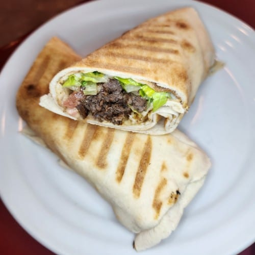 Beef Shawarma Pita Roll.
