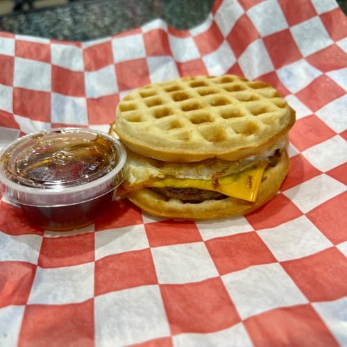 Waffle Sandwich.