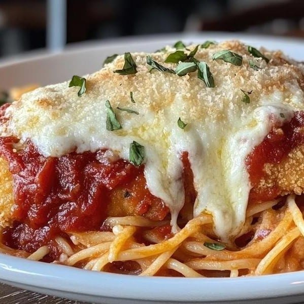 Eggplant Parmigiana Lunch.