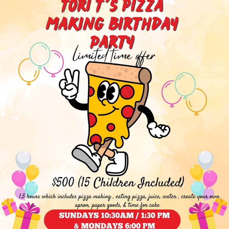 Pizza Making Birthday Party