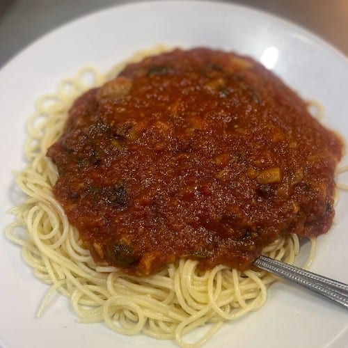 Marinara, Tomato Sauce, or Butter Lunch.