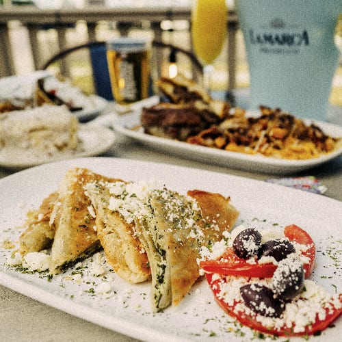Spanakopita (Spinach Pie) Appetizer.