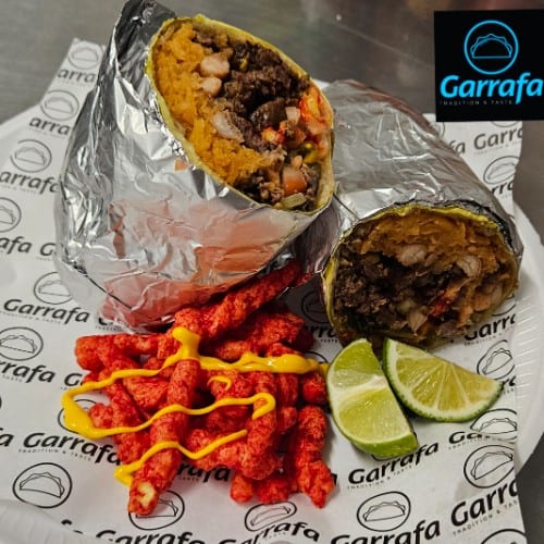 Asada Flamin Hot Burrito.