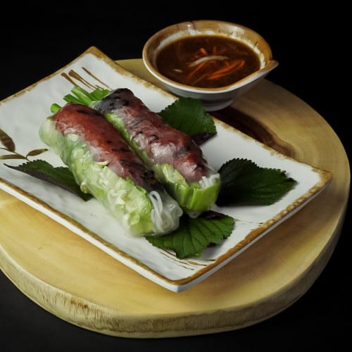 6A Pork Sausage Spring Rolls.