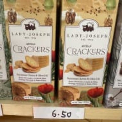 LADY JOSEPH - Parmesan and Olive Oil Crackers.