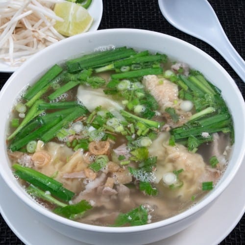 M1. Wonton Egg Noodle Soup.