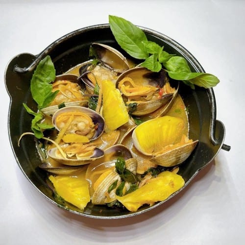 Steamed Escargot Tom Yum.