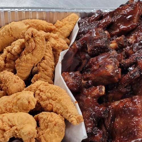 Full Rack Of  BBQ Baby Back COMBO Meal.