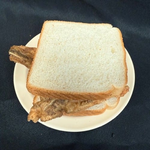 Pork Chop Sandwich.