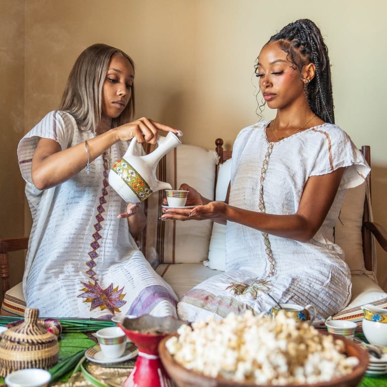 Experience The Ethiopian Coffee Ceremony 