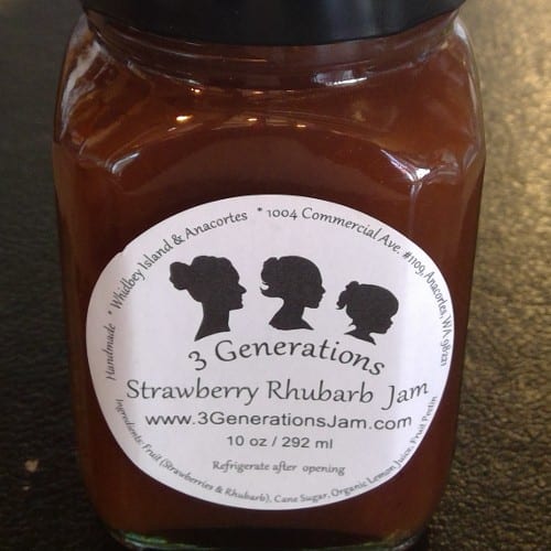 3 Generations Jam - Strawberry Rhubarb.