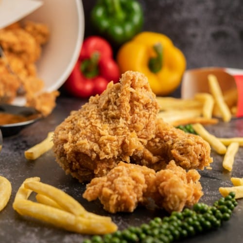 Chicken (4) & Biscuit (1).